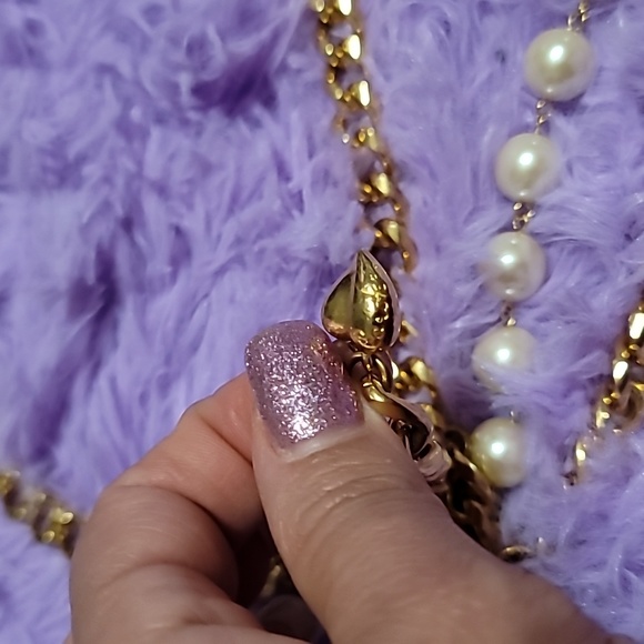 Carolee Pearl Chain link belt - Picture 4 of 10